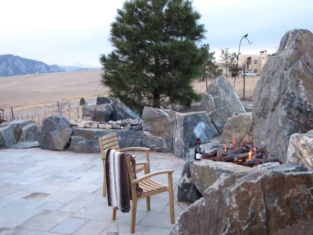 Outdoor Fireplace Construction image