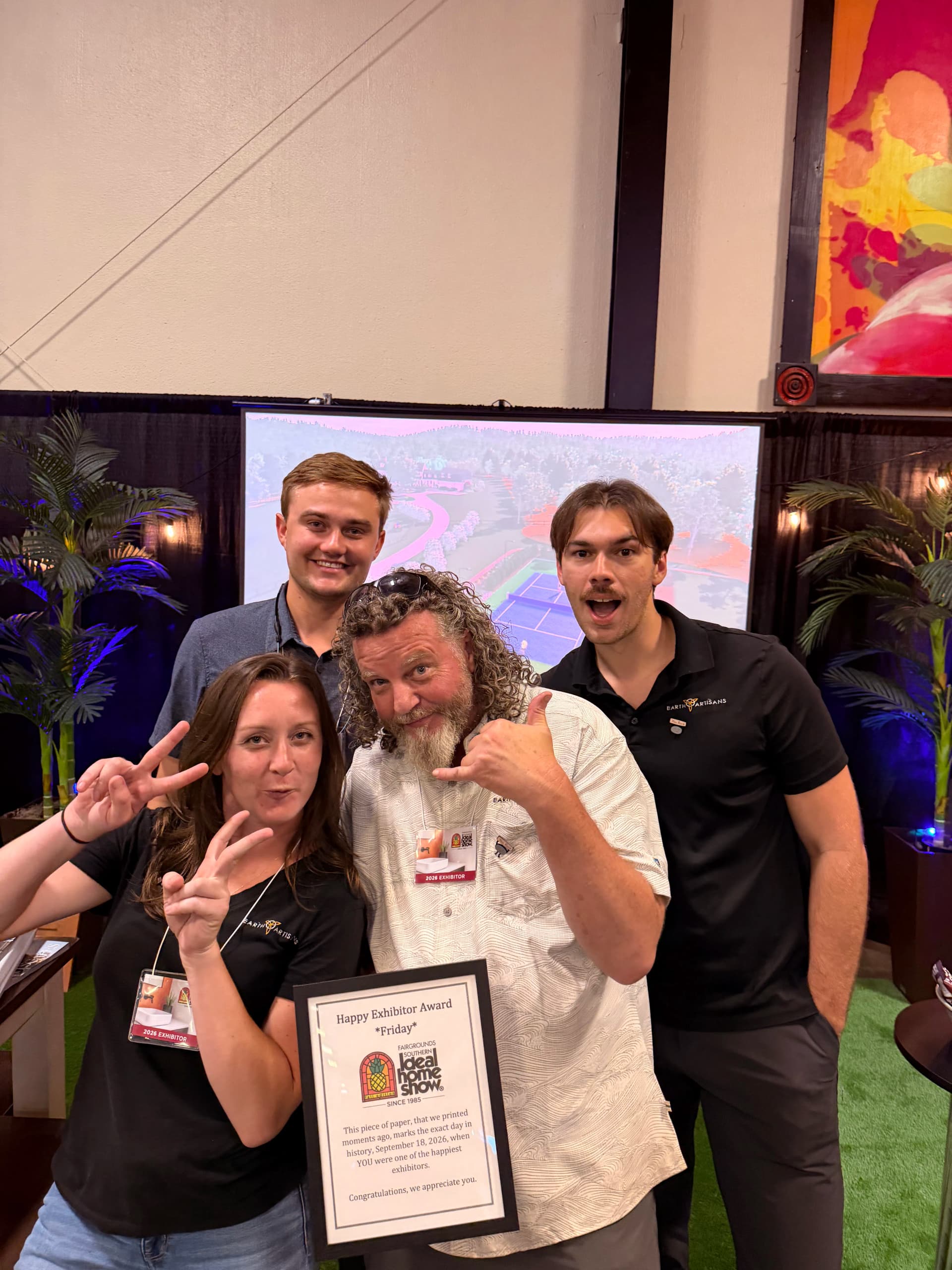 Gallery photos for Earth Artisans Wins Happy Exhibitor Award at the Southern Ideal Home Show: Image #2