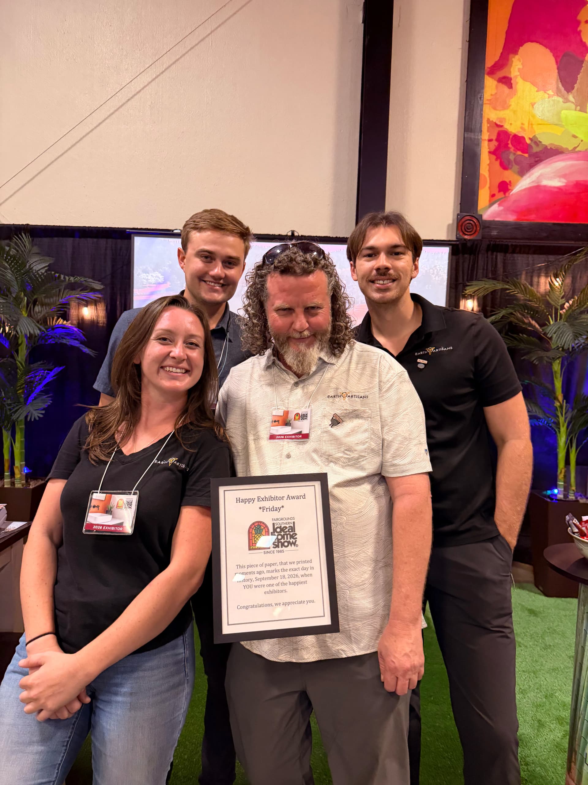 Gallery photos for Earth Artisans Wins Happy Exhibitor Award at the Southern Ideal Home Show: Image #3