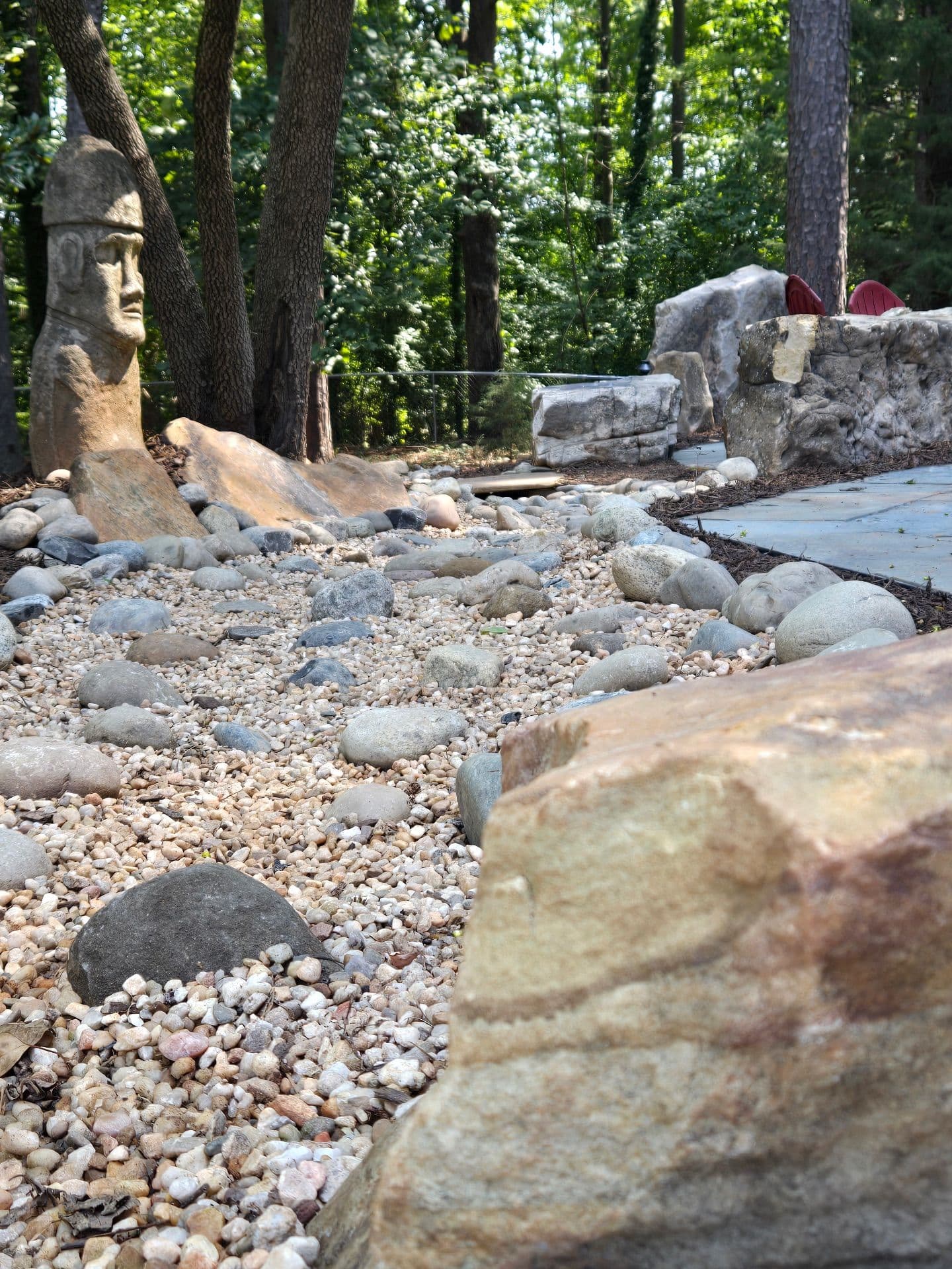 Gallery photos for Stunning Bluestone Patio with Fire Pit Design: Image #2