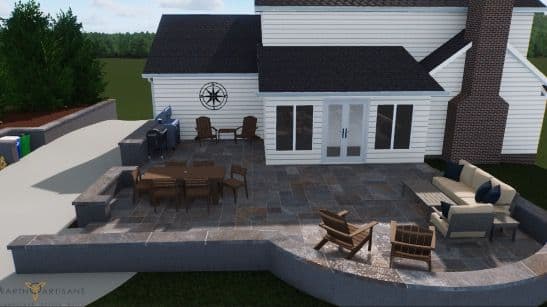 Transformative Bluestone Patio Installation image